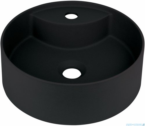 Deante SILIA Umywalka granitowa nablatowa z miejscem na baterię Ø36 nero CQS_NU4B