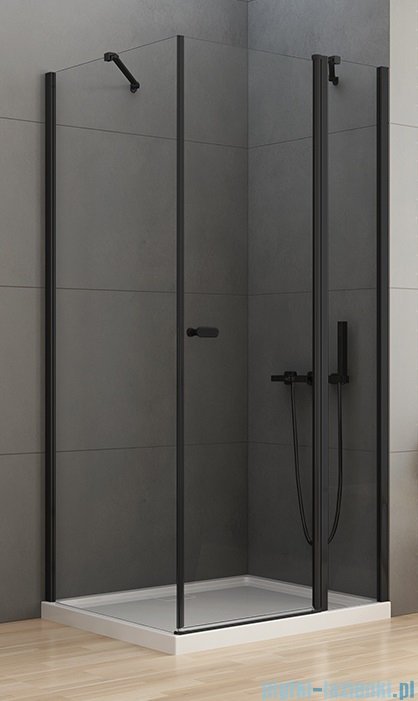 New Trendy New Soleo Black 90x90x195 cm kabina kwadratowa przejrzyste