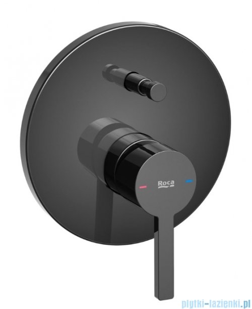 Roca Naia bateria wannowo-prysznicowa podtynkowa Titanium Black EVERLUX-PVD A5A0B96CN0