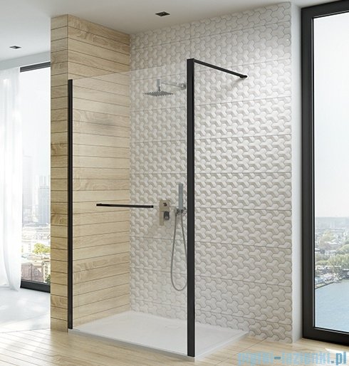 Sanplast Altus PI/ALTIIa kabina walk-in 90x212 cm czarny matowy 600-121-2531-59-401