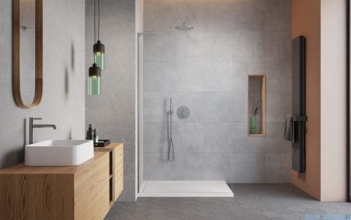 Radaway Modo SL II Brushed Nickel kabina Walk-in 75x200 lewa szczotkowany nikiel 10319075-91-01L