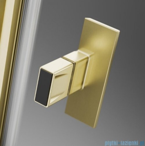 Radaway Nes KDD II Brushed Light Gold kabina walk-in 100cm prawa szczotkowane jasne złoto szkło przejrzyste 10031100-98-01R
