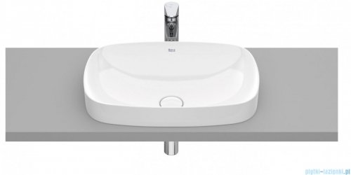 Roca FINECERAMIC umywalka wpuszczana w blat cienkościenna Soft 55x37 biała SUPERGLAZE  A327504S00