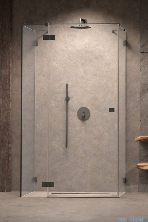 Radaway Essenza Pro Brushed GunMetal Kdj+S kabina 70x80x70cm lewa szczotkowany grafit 10097380-92-01L/10098070-01-01/10098070-01-01