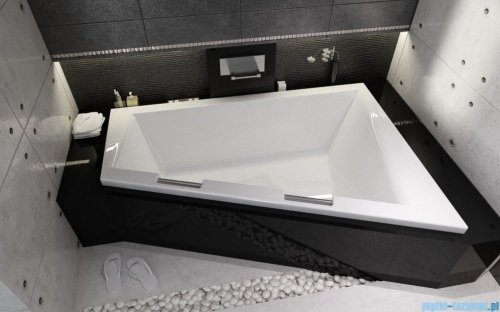 Riho Doppio wanna asymetryczna 180x130cm z hydromasażem Pneumatic lewa BA90-PNE-L