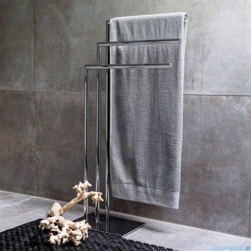Sealskin Tube wieszak na ręcznik trójramienny wolnostojący chrom 800202