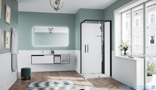 Novellini Glax 1 2.0 kabina standard 100x100 czarna G21A100TF-1HH