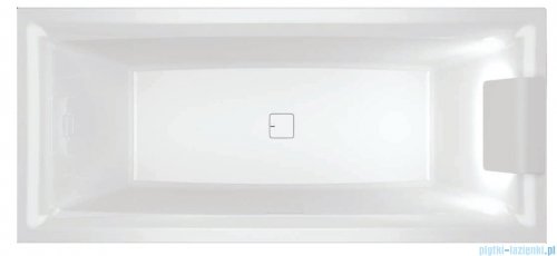 Riho Still Square wanna z zagłówkiem i oświetleniem prawa 180x80cm + syfon + nogi B099003005/207093