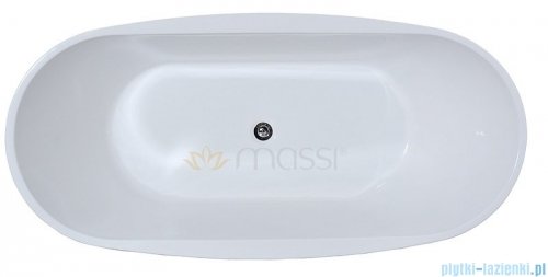 Massi Elegant 150 wanna wolnostojąca 150x75cm biała + syfon MSWA-822150
