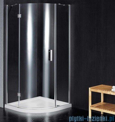 Omnires Manhattan kabina 1-skrzydłowa 90x90x195cm przejrzysta ADF90XLUX-TCRTR