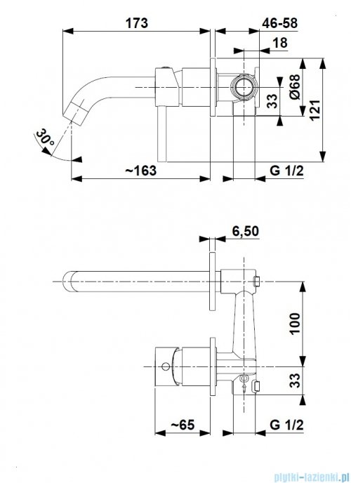 KFA MOZA ROSE GOLD bateria umywalkowa podtynkowa miedź szczotkowana 5039-810-34