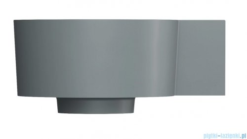Omnires Ovo M+ umywalka nablatowa/wisząca prawa 33x34 cm ash grey mat OVO335UWPAG