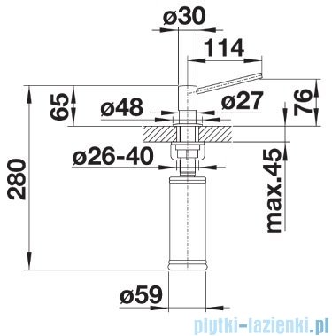 Blanco Torre dozownik kolor: stal 512594