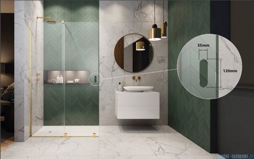 Radaway Furo SL Brushed Nickel KDD kabina 80x90cm szczotkowany nikiel 10305080-91-01L/10305090-91-01R