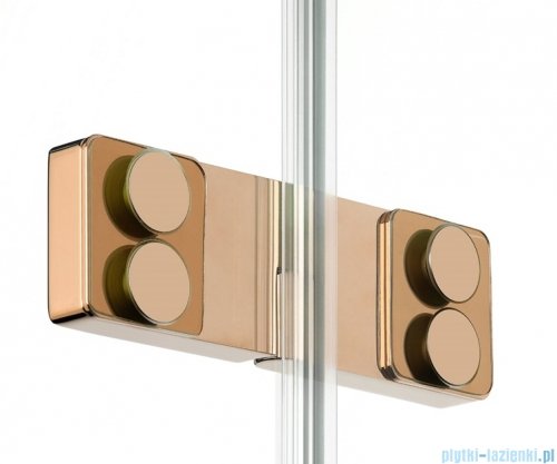 New Trendy Eventa Copper Shine kabina prysznicowa prostokątna 110x70x200 cm lewa przejrzyste miedź połysk EXK-6388