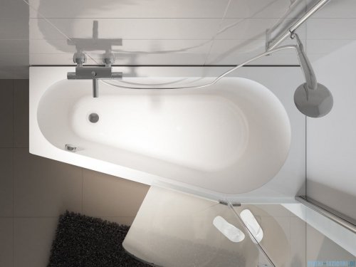 Riho Delta wanna asymetryczna 150x80cm z hydromasażem Air lewa B067003005