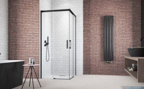 Radaway Idea Black Kdd kabina 90x70cm czarny mat/szkło przejrzyste 387060-54-01L/387065-54-01R