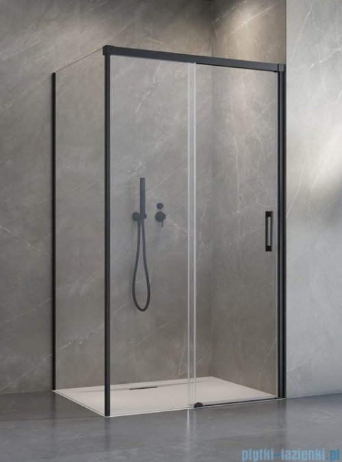 Radaway Idea Black Kds kabina prysznicowa 110x80 prawa czarny mat/szkło przejrzyste 10115110-54-01R/10117080-01-01