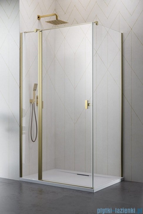 Radaway Nes Kdj II Brushed Gold kabina 90x80cm lewa szczotkowane złoto 10032090-99-01L/10039080-01-01