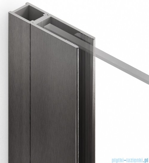 New Trendy Nesta Gunmetal Brushed profil poszerzający po stronie ścianki 15 mm grafit szczotkowany PP-0050