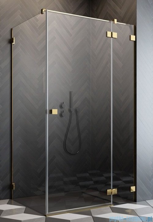 Radaway Essenza Pro Gold Kdj kabina 110x90cm prawa złoty połysk/szkło przejrzyste 10097110-09-01R/10098090-01-01