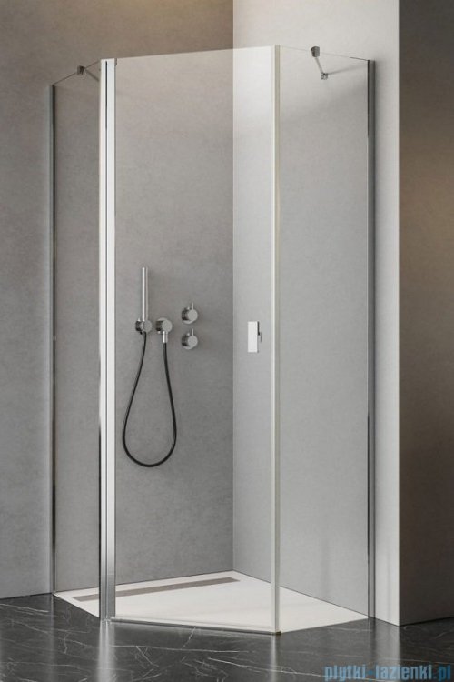 Radaway Nes Ptj kabina pięciokątna 90x90cm lewa szkło przejrzyste 10052000-01-01L/10052900-01-01