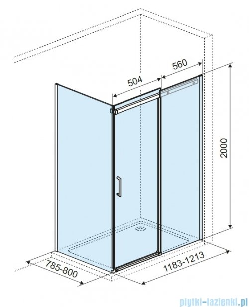 Excellent Rols kabina prostokątna 120x80 cm przejrzysta złoty połysk KAEX.2616.K.1200.0800.GL