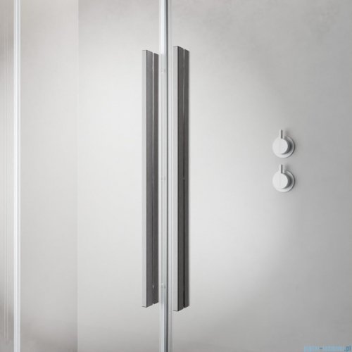 Radaway Furo Brushed Nickel DWJ drzwi prysznicowe 140cm prawe szczotkowany nikiel 10107722-91-01R/10110680-01-01