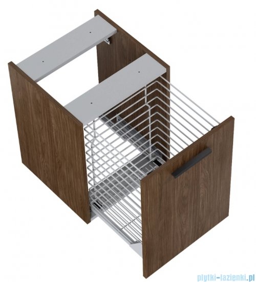 Roca Kwadro moduł boczny z koszem cargo 40x38x53 cm ORZECH LINCOLN A857973540