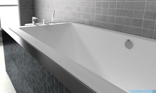 Riho Lugo 170x75cm wanna prostokątna z hydromasażem Pneumatic prawa + nogi + syfon BT01-PNE-P