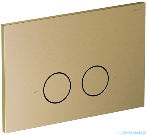 Omnires Eco Flush Set Strongframe stelaż podtynkowy do WC z eco spłukiwaniem + STEEL-R45 przycisk spłukujący brąz antyczny szczotkowany ze stali nierdzewnej STFWCECO1R45-RBR