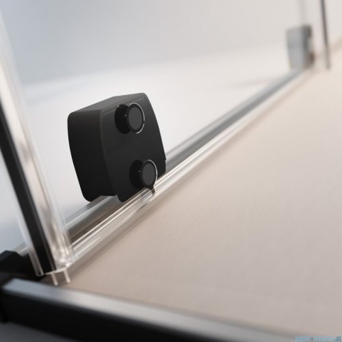 Radaway Furo Black SL kabina Walk-in 120x200cm prawa czarny mat/szkło przejrzyste 10306638-54-01R/10110594-01-01