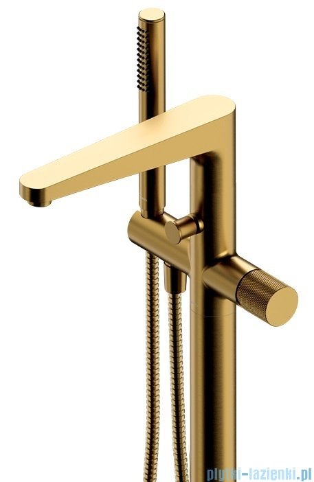 Omnires Contour bateria wannowa wolnostojąca złoto szczotkowane CT8033GLB