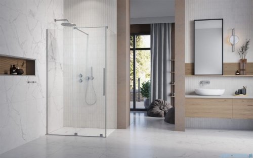 Radaway Furo Kdj Brushed Nickel kabina 130x70cm lewa szczotkowany nikiel 10104672-91-01L/10110630-01-01/10113070-01-01