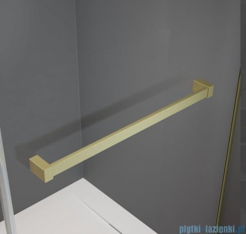 Radaway Nes Brushed Gold Ptd kabina pięciokątna 80x80cm szczotkowane złoto 10051000-99-01/10051400-99-01