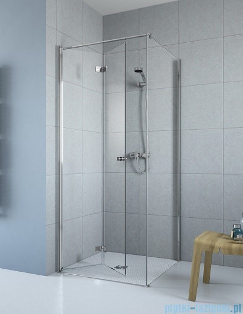 Radaway Fuenta New KDJ-B kabina prysznicowa 80x100 lewa przejrzyste + brodzik Doros D + syfon