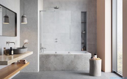 Radaway Furo Brushed Nickel SL PND II parawan nawannowy 100cm lewy szczotkowany nikiel 10309538-91-01L/10112494-01-01