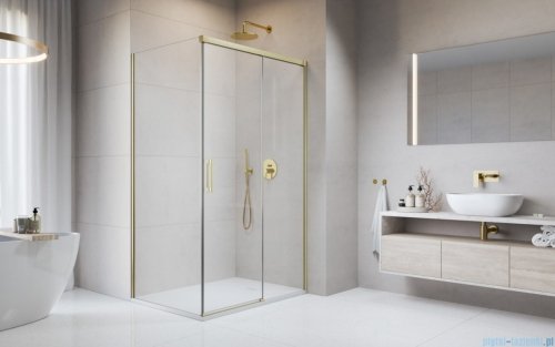 Radaway Idea 8 Kdj Brushed Gold kabina 120x75cm prawa szczotkowane złoto 10340620-99-01R/10350553-01-01/10360075-01-01L