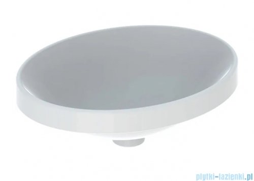 Geberit VariForm Umywalka owalna wpuszczana w blat bez przelewu 50x40cm KeraTect 500.710.00.2