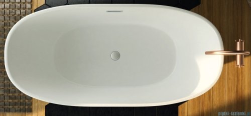 Corsan Salina wanna wolnostojąca 170x72 cm biała + syfon klik-klak E-026XL