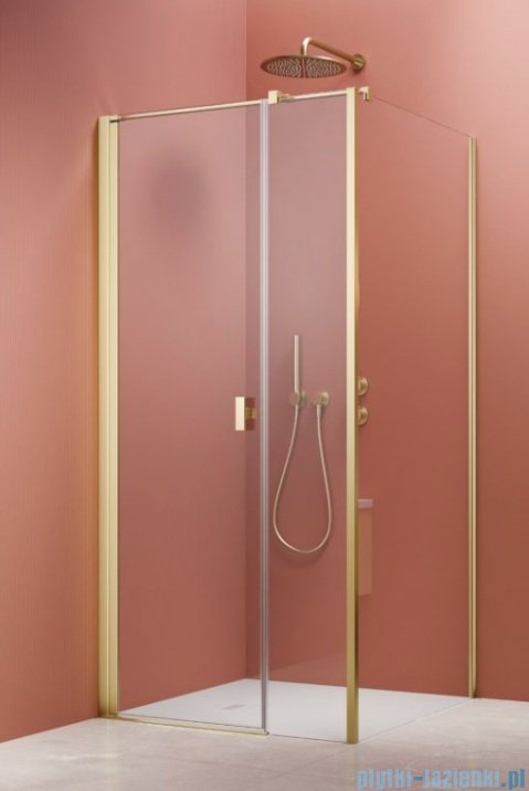 Radaway Nes 6 Kds I Brushed Light Gold kabina 120x80cm lewa szczotkowane jasne złoto 10023120-98-01L/10043080-98-01