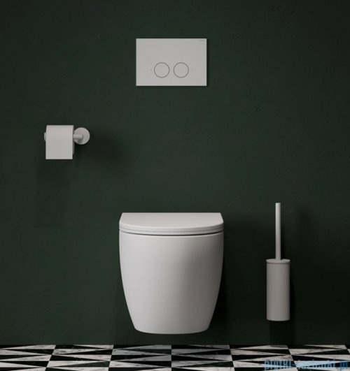 Omnires Flush Set Strongframe stelaż podtynkowy do WC przycisk spłukujący biały mat STFWC1M-RWM
