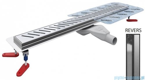 Wiper New Premium Revers Odpływ liniowy z kołnierzem 100 cm mat syfon snake 500.0251.03.100