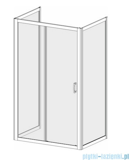 Radaway Premium Plus DWJ+2S kabina przyścienna 80x120x80cm szkło przejrzyste 