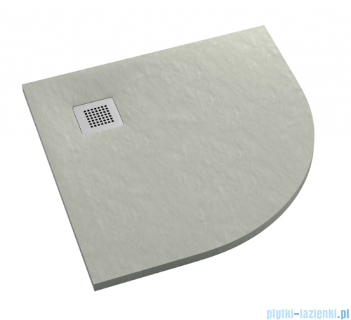 Schedpol Kalait Cement Stone brodzik półokrągły + syfon 90x90cm 3.3104/CT/ST-M2