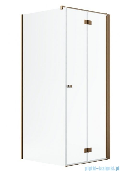 Radaway Nes Kdj B Brushed Copper kabina 80x75cm prawa szczotkowana miedź 10025080-93-01R/10039075-01-01
