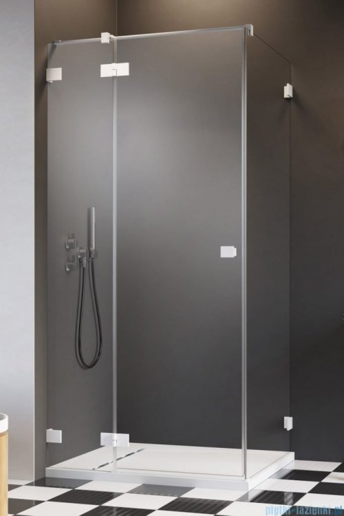 Radaway Essenza Pro White Kdj kabina 90x70cm lewa szkło przejrzyste 10097090-04-01L/10098070-01-01