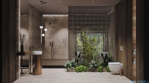  Deante SILIA Szczotka WC wolnostojąca brąz szczotkowany ADI_C712