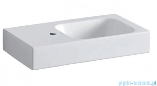 Geberit iCon Umywalka wisząca z powierzchnią odkładczą po lewej stronie 53x31cm KeraTect 124153600