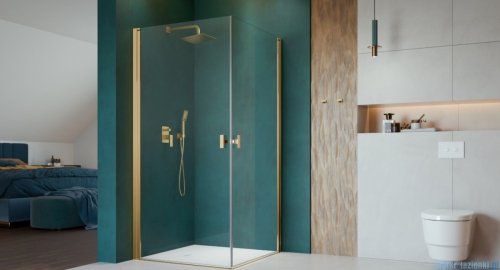 Radaway Nes Gold Kdd I kabina 90x100cm złoty połysk 10021090-09-01L/10021100-09-01R